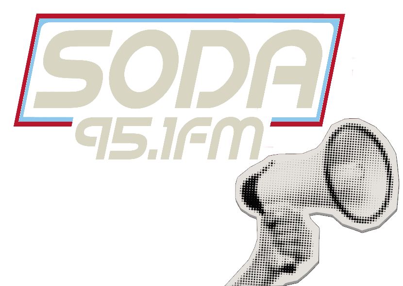 Logo de Soda 95.1 FM con un megáfono